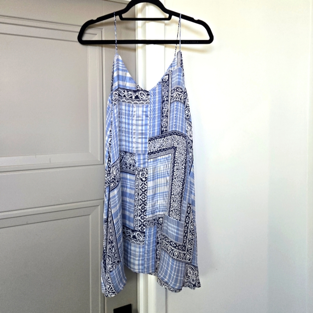 Topshop Bandana Print Silk Dress